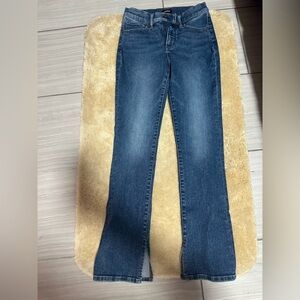 Express Dark Blue Flare Jeans